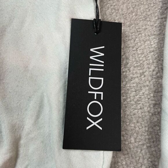 Brand New Wildfox Women’s Medium Tie Dye ombré Heart Felt Crewneck Sweater - Picture 5 of 5